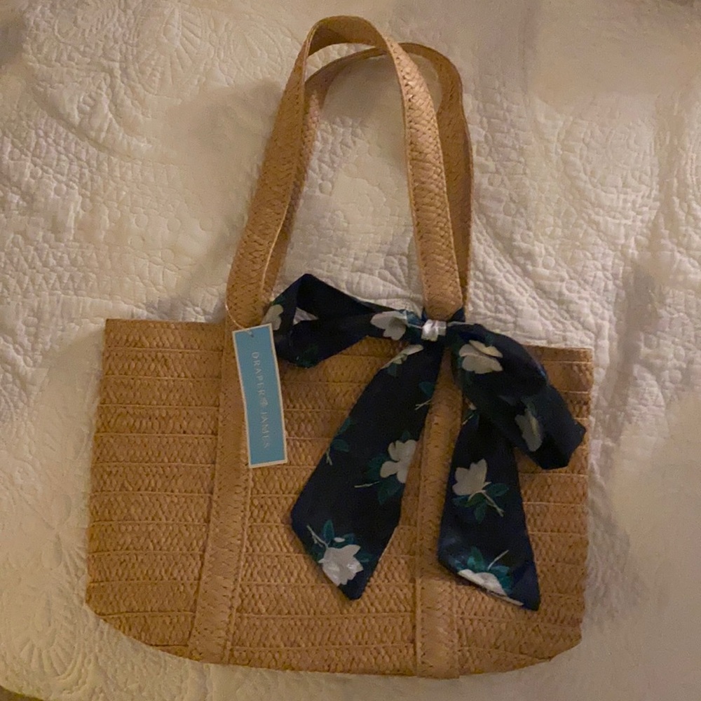Draper James everyday straw bag, NWT